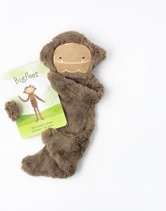 Slumberkins Bigfoot Snuggler & Affirmation Card Bundle | Soft Plush Toy for Ages 0+ | Enhances Self-Esteem & Positive Relationships (Bigfoot Snuggler Plush + Affirmation Card)