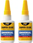 Super Glue Liquid Clear CA Glue, Cyanoacrylate Adhesive for Shoe Sole Ceramic Repair Plastic Leather Glass Model Metal Boot Wood Pottery Aquarium Fletching Porcelain, Thin Instant Bonding Waterproof