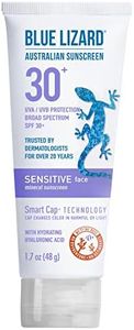 Blue Lizard Australian Sunscreen - Sensitive Face Sheer Lotion SPF 30+ Broad Spectrum UVA/UVB Protection - 50ml Tube