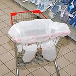 Mindsoft 10 Pcs Disposable Shopping Cart Cover Grocery Cart Covers Cart Cover Disposable High Chair Covers for Restaurant Highchairs Shopping Carts