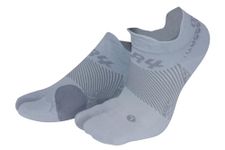 OS1st Bunion Relief Socks (One Pair) with split-toe design and bunion pad to relieve toe friction and bunion/Hallax Valgus pain (Grey, Large)