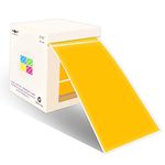 PARLAIM 3 X 5 Inch Rectangle Adhesive Color Coding Stickers,Square Bule Inventory Stickers -250 Per Dispenser Box(Fluorescent Orange)