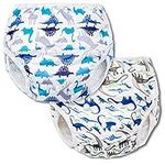 Joyo roy Baby Swim Nappy 2PACK Reusable Swim Nappies for Baby Boy Adjustable and Washable Swim Nappy Cover Swimming Nappies Size 3 Swim Nappy 2-3 Years