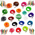 SHENGSEN 40Pcs Fuzzy Worm Toys, Magic Fuzzy Worms on String Bulk Trick Toy Carnival Kid Party Favors for Kid Cat (20 Colors)