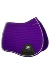 Woof Wear GP Saddle Cloth - Ultra Violet - Anatomic shaping with high wither design - Girth strap separation loops