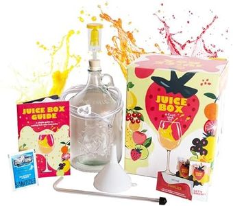 Craft A Brew - Juice Box - A Fruit Wine Making Kit - Easy for Beginners - At Home Wine Making Kit - Includes Ingredients & Reusable Equipment - Use Any Fruit Juice or Lemonade - Makes 1-Gal Batch