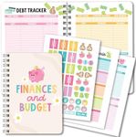 Boho Monthly Budget Planner 2025-2026 - Financial Planner Organizer Budget Book Planner, 2025 Budget Planner And Monthly Bill Organizer, Bill Book Organizer, Bill Tracker Notebook, Budgeting Book