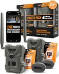 SPYPOINT Flex-M 2-Pack and SD Card 2-Pack - Cellular Trail Cameras | Best Value in Hunting | No WiFi Needed, GPS-Enabled | Night Vision | IP65 Waterproof | 28MP Photos, 720p Videos