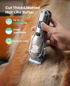 oneisall 4-in-1 Dog Grooming Kit – Cordless Clippers, Paw Trimmer, Nail Grinder