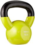 Amazon Basics Vinyl Kettlebell - 12 Pounds, Yellow