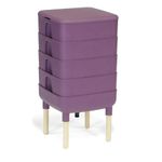 FCMP Outdoor - The Essential Living Composter, 4-Tray Worm Composter, Plum