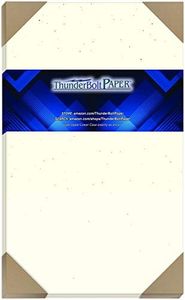 100 Earthy Birch Fiber Paper Sheets - 80# (80 lb/Pound) Cover/Card Weight - 8.5" X 14" (8.5X14 Inches) Legal|Menu Size - Quality Paper for Great Results in Expressing Your Arts & Crafts Skills