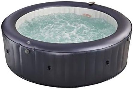 Carlton Latest Mspa Portable Hot Tub Round 6 Persons Outdoor Bubble Spa Pool Inflation Smart Filtration, UVC Sanitization Technology, 36 Degree Quick Heating