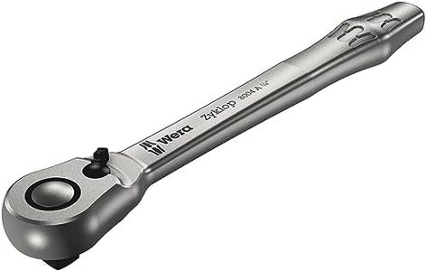 Wera 8004 A Zyklop Metal Ratchet with Switch Lever and 1/4-Inch Drive, 1/4 Zoll x 141.0 mm, Multi-Colour