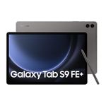 Samsung Galaxy Tab S9 FE+, S Pen in-Box, 31.50 cm (12.4 inch) Display, RAM 12 GB, ROM 256 GB Expandable, WiFi+5G, IP68 Tablet, Gray