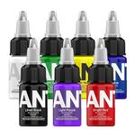 ANTIKE Ink Set 7 Colors Pigment Kit 0.5oz (15ml) per Bottle Ink Color Set for Artist TI5003-15-7