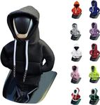 AAKICHI Gear Shift Hoodie, Universal Shift Knob Cover, 4.7 Inch Car Shifter Funny Sweater Hoodie for Gearshift, Automotive Interior Accessories (Black), polyester