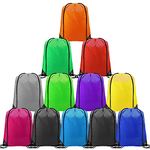 CHEPULA Drawstring Backpack Bags 12PCS Cinch Sacks String Portable Multicolor for School,Travel,Gym,Sports Storage