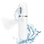 Facial Mister, Nano Ionic Mist Spray Handy Facial Mister Moisturizing Steamer Beauty Skin Care Portable Moisturize Sprayer USB Rechargeable Beauty Device for Skin Care, Makeup, Eyelash Extensions(30ml Water Supplementer)