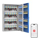 WeHere 192 Key Lock Box Wall Mount, APP Bluetooth/One Time Password/Wi-Fi Remote/Fixed Code/Key Unlock, Smart Key Cabinet, Key Organizer Box for Car Dealert, Hotel, Office, Real Estate Key Manage