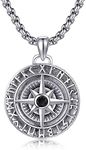 URONE Viking Compass Necklace For M