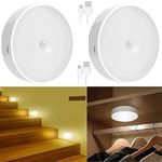 Rylan Motion Sensor Light for Home Colour USB Charging Wireless Self Adhesive LED Magnetic Motion Activated Light Motion Sensor Rechargeable Light (Pack of 5)