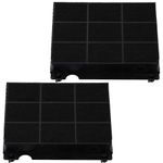 SPARES2GO Type 15 Charcoal Carbon Odour Filter, compatible with Electrolux Cooker Hood Fan Vent (Pack of 2)