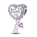 NARMO Charms for Bracelet Best Friend Dangle Charm for Pandora Bracelet 925 Sterling Silver