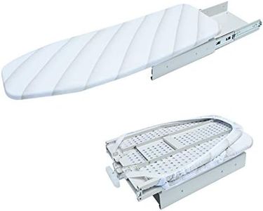 MYOYAY Ironing Board, Retractable Pull Out Ironing Board, 180 Degree Rotation Foldable Ironing Board, with Heat Resistant Cover, Drawer Mounted, Space Saving