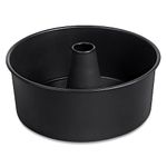 P&P CHEF Nonstick Angel Food Cake Pan, 10 Inch Cake Pan Round Baking Tin, Tube Pan for Baking Pound Cake, Conical Hollow & One-piece Design, Stainless Steel Core & Heavy-duty, Oven Safe