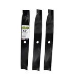 Maxpower 561381B 3 High Lift Blade Set for 50'' Cut Toro Time Cutter Z Mowers Replaces OEM no.110-6837-03, black