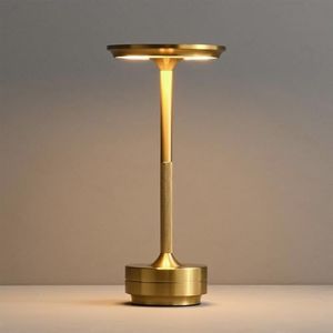 Starhot——Rechargeable Cordless Table Lamp - 3000mAh LED Desk lamp with USB-C Charging, 3-Color Stepless Dimming, Memory Function, IPX4 Waterproof, cordless lamp,for Bedroom/Outdoor/Dining/Patio (Gold)
