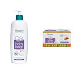 Himalaya Baby Body Lotion, For All Skin Types (400 ml) & Gentle Baby Soap (4N*75g)