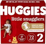 Huggies Little Snugglers Baby Diapers, Size 2, Giga Pack, 72ct