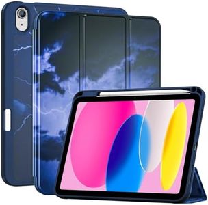 ProCase for iPad A16 11th/10th Generation Case with Pencil Holder-Lightning