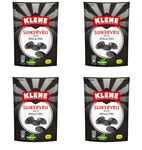Value Bundle: Klene Black Licorice Suikervrij Zoute Ovaaltjes - Licorice Candy Liquorice - Sugar Free Candy - Diabetic Candy - No Sugar Candy - Candy Bulk - Bonbon - Candies - Healthy Snacks for Adults - 4 Pack