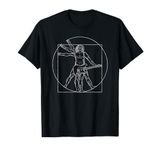 The Vitruvian Electric Guitar Player Vintage Funny Guitarist T-Shirt