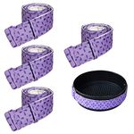 Chihutown 4 Pcs Bake Even Strip, Baking Even Strip, Cake Pan Dampen Strips, Adjustable Baking Tray Protection Straps, for Home Kitchen Baking Supplies (4 PCS)