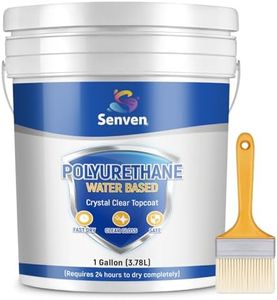 Polyurethane 1 Gallon Wood Finish Water Based Polyurethane Clear Gloss Wood Protection Polyurethanes Waterproof Coating, Fast Dry Polyurethanes Sealant Easy Clean Up