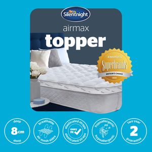 Silentnight Airmax 800 Double Mattress Topper – Breathable Comfort