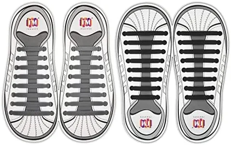 INMAKER No Tie Shoelaces, Pack of 2, Elastic Shoe Laces for Kids and Adults