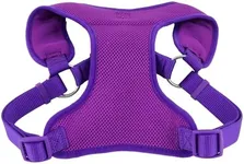 Coastal Pet Comfort Soft Wrap Adjustable Dog Harness - Comfortable Harness for Dog - Adjustable Fit - Easy Step-in Design - Breathable Fabric Mesh - Orchid, 5/8" x 16"-19"