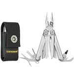 Leatherman Wave Plus - 18 multipurpose tools with lockable blades for camping, DIY and outdoor adventures made in the USA in stainless steel