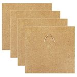 TOWEBOORY 4 Pieces Worm Blanket Worm Bin Blanket,2 x 2Ft Worm Blankets Subpod,Degradable Jute Fibre Worm Blanket for Compost Bin，Worm Bin Blanket for Composting with Pull Ring