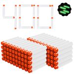 Airlab Darts Glow in the Dark for Nerf, 200/400 Glow in the Dark Refill Bullets Accessories for Nerf Refill Pack Toy for Outdoor and Family