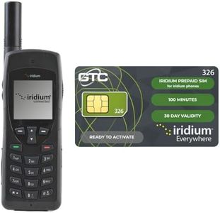 OSAT Iridium 9555 Satellite Phone + 100-Minute Prepaid SIM | 30-Day Validity | Rugged, Waterproof, GPS-Enabled | Global Voice & SMS Coverage for Remote & Emergency Communication
