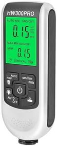 QUMOX Digital Coating Thickness Gauge, Portable Paint Thickness Meter, Automatic Shutdown Function, 0 to 2000UM Range, Coating Measuring Tool for Car Laboratory (White)