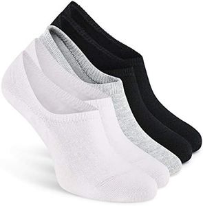 ALL ABOUT SOCKS Socquette femme & homme pour baskets gris 39-42 – ANTI DERAPANTES – Chaussettes invisible PREMIUM – Sans coutures Mix (blanc, gris, noir) (5e pack)