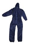 PACKAGING AND DISPOSABLES Disposable Coveralls Overalls Boilersuit Hood Painters Protective Suit (Blue) (1, Small)