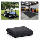 6.6 x 8.5 FT Garage Floor Mat for Under Cart, Golf Cart Parking Mat, Motorcycle Oil Spill Mat with Weather backing, Garage Floor Rug for Club Car, ICON, Advanced EV, ATV, Reusable, Washable, Non Slip